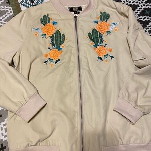 Floral Bomber Jacket